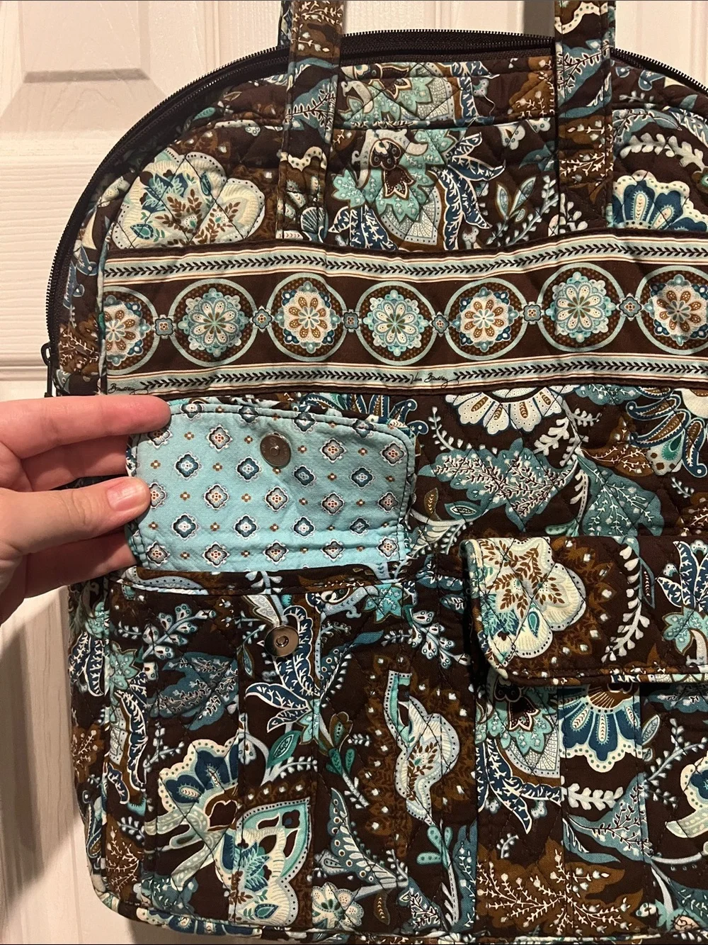 Vera Bradley Quilted Floral Tote Bag in 2009 pattern.